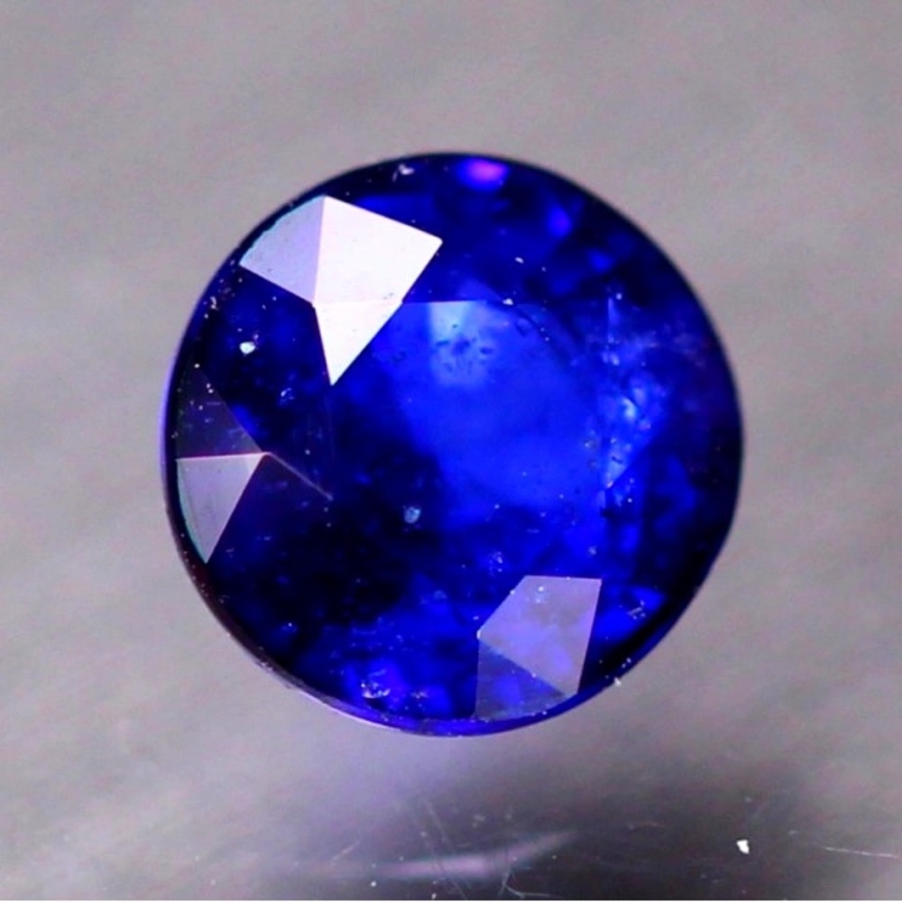 1.09ct Natural Ceylon Blue Sapphire Round Cut